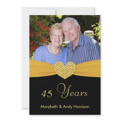 45th Anniversary - Faux Pocket -Custom Invitations by SquirrelHugger