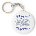 45th. Anniversary Key Chains