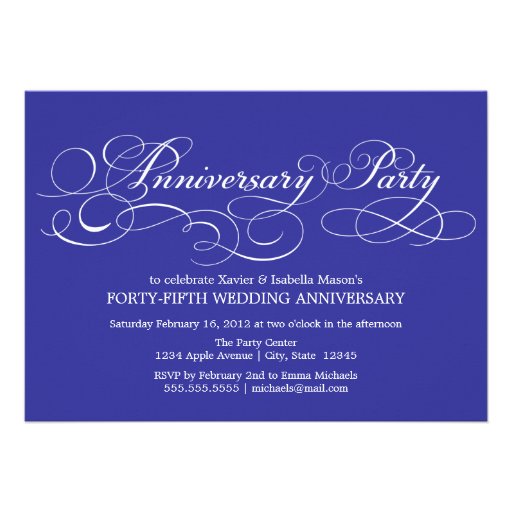 45th Anniversary | Party Invitation