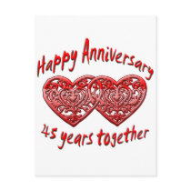 45th. Anniversary Postcards