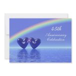 45th Anniversary Sapphire Hearts Personalized Announcement