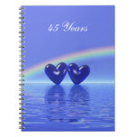 45th Anniversary Sapphire Hearts Note Books