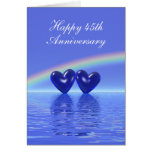 45th Anniversary Sapphire Hearts (Tall) Cards