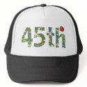 45th Birthday Hat Gift by birthday_gifts 45th Birthday Hat Gift