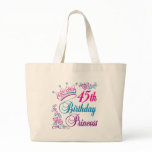 45th Birthday Princess Canvas Bags