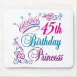 45th Birthday Princess Mouse Mat
