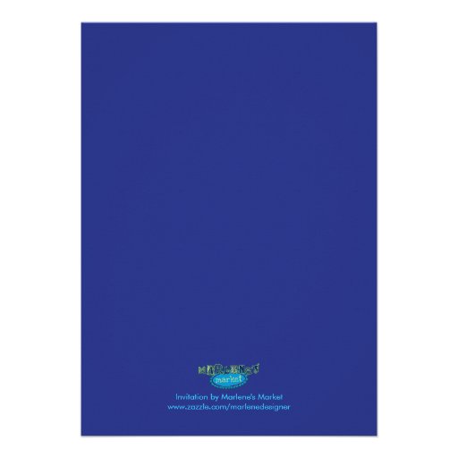 45th Sapphire Wedding Anniversary Invitation