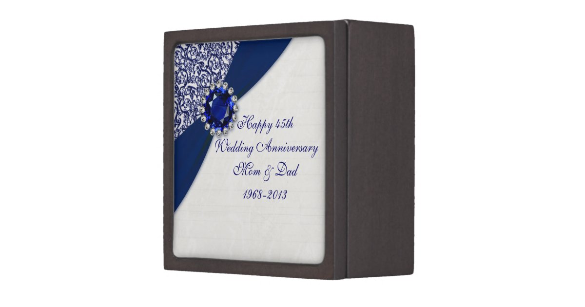 45th Wedding Anniversary Gift Box Zazzle