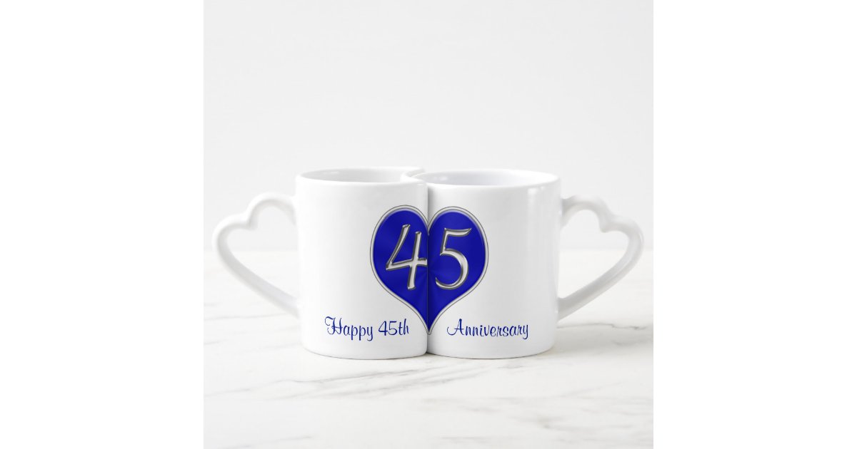 45th Wedding Anniversary Gifts for Parents, Couple Couples Coffee Mug ...