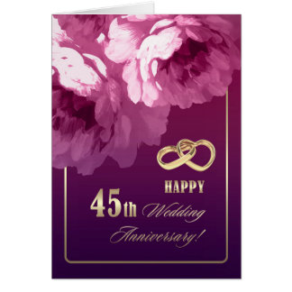 Flower of 45th wedding anniversary