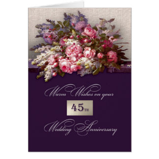 45th Wedding Anniversary Greeting Cards