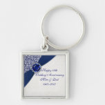 45th Wedding Anniversary Key Chain