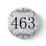 463 Area Code Pinback Button