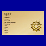 4677__gold-gear GOLDEN GOLD GEARS METALLIC business cards