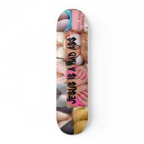 469624, JESUS IS A BAD ASS SKATE BOARD DECK