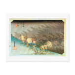 46. 庄野宿, 広重 Shōno-juku, Hiroshige, Ukiyo-e