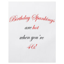 46 Birthday Spanking Flyer Design