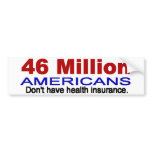 46 million Americans bumper sticker bumper stickers