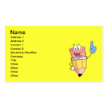 4766 HAPPY CARTOON SCHOOL PENCIL BUSINESS CARDS