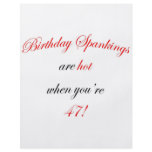 47 Birthday Spanking Full Color Flyer