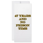 47 No prison time Custom Rack Cards