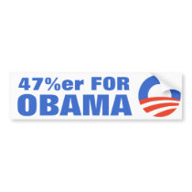 47 Percent For Obama 2012 bumper stickers