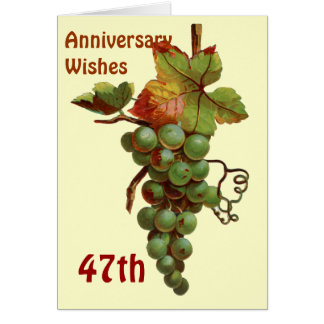 47th Wedding Anniversary Cards | Zazzle