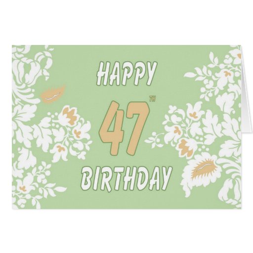 47th Birthday Greeting Card Zazzle 8318