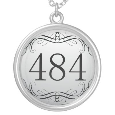 484 Area Code Pendant by AreaCodes