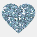 4865__desert-spring-glitter-blue LIGHT BLUE BLUES Heart Stickers