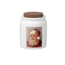 4884 Santa Claus Christmas Candy Jars
