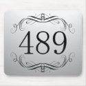 489 Area Code Mousepad