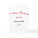 48 Birthday Spanking Greeting Card