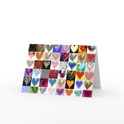 48 Hearts on a Greeting Card by elisaemme