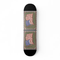 48-Star Flag Custom Skateboard