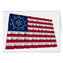 48-star Flag, Whipple Peace Flag Greeting Card