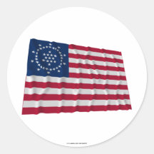 48-star Flag, Whipple Peace Flag Sticker