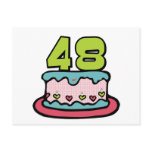 48 Year Old Birthday Cake Post Cards