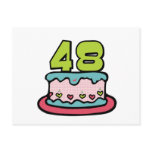 48 Year old Birthday Cake Postcards