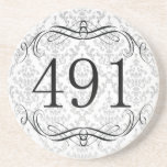 491 Area Code Drink Coaster