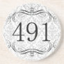 491 Area Code Drink Coaster