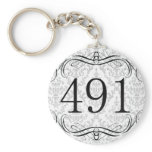 491 Area Code Keychain