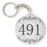 491 Area Code Keychain