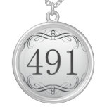 491 Area Code Personalized Necklace