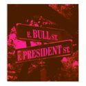 $49.75 Bull & President Street Print Sign Sepia print