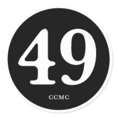 49CC MC " PATCH OF HONOR" STICKER by 49CCMC