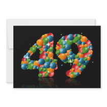49th Birthday party, with bubbles and balls