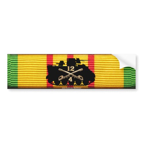 4/12th ACR Track on VSM Ribbon Bumper Sticker bumpersticker