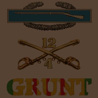 4/12th Cavalry M113 CIB Grunt Shirt shirt