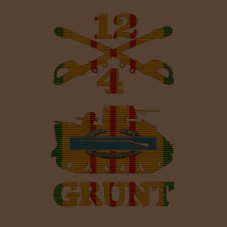 4/12th Cavalry M113 CIB Grunt Shirt shirt